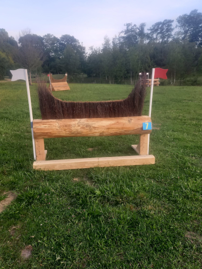 eventingequipment hindernis met haag